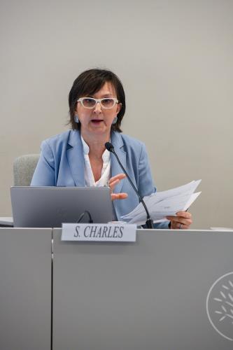 Sonia Charles, journaliste de la rédaction régionale de la Rai Tgr Vallée d�Aoste
