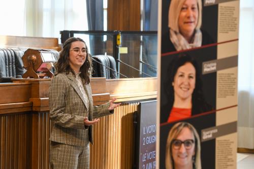 Florence Bovet a réalisé une représentation théâtrale pour cette occasion