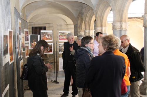 Un moment du vernissage