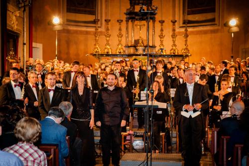 Les musiciens à la fin de la soirée