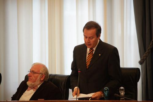 L'intervention du chef de groupe Roberto Louvin (ALPE)
