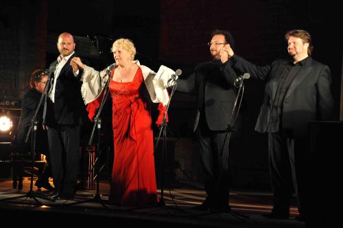 Les protagonistes de la soirée sur scène