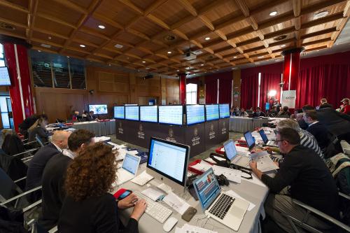 La salle de presse