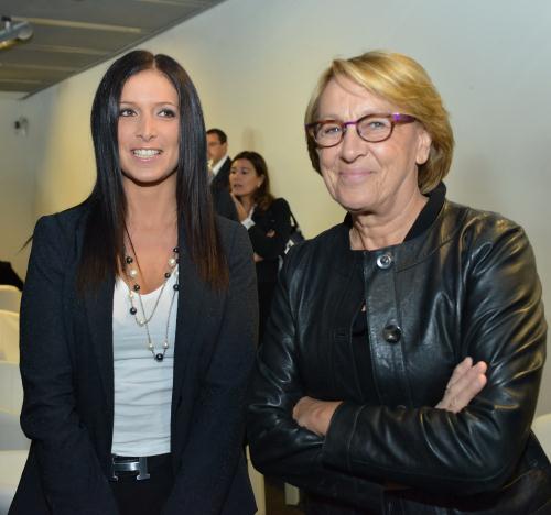 Le Président du Conseil avec Marylise Lebranchu, Ministre de la Réforme de lEtat, de la Décentralisation et de la Fonction publique