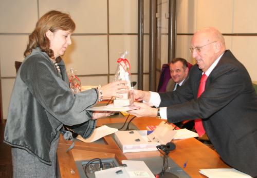 La prémiation de Lucia Sandiano