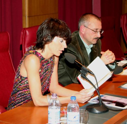Chiara Marchelli lit un extrait de l'uvre