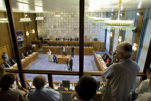La salle du Conseil quelque minutes avant le début de la XIIIème législature