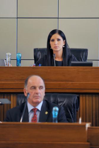 Les Présidents Emily Rini et Augusto Rollandin