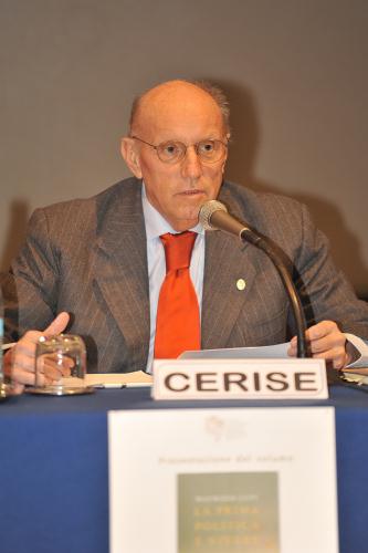 Le Président du Conseil Alberto Cerise