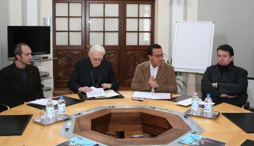 La présentation de l'événement à la presse qui a eu lieu le 23 mars au Château de Montfleury d'Aoste
