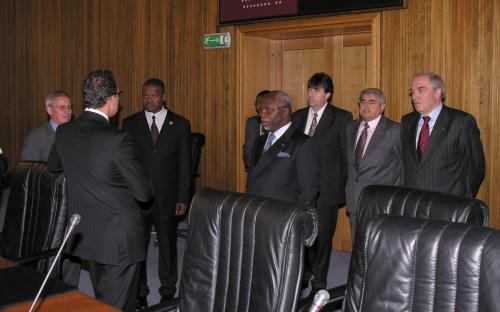 La visite à la salle du Conseil