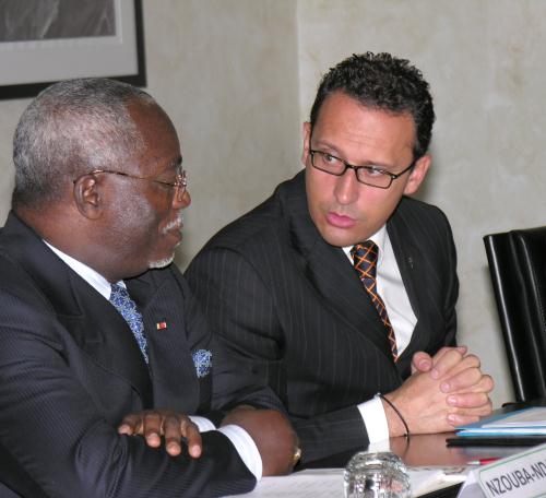 Les Présidents Guy Nzouba Ndam et Ego Perron