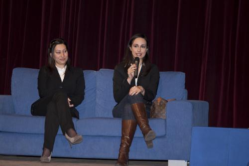 Lia Staropoli (composante de lExecutif du Mouvement national Ammazzateci tutti) et Rosanna Scopelliti (fille de Antonio Scopelliti, Substitut du procureur général de la Cour suprême de Cassation, assassiné par la ndrangheta en 1991)