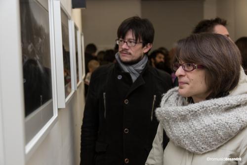 Les visiteurs de l'exposition