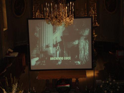 La projection du vidéo du 1955