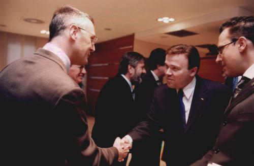 La rencontre avec le Conseiller secrétaire Enrico Tibaldi