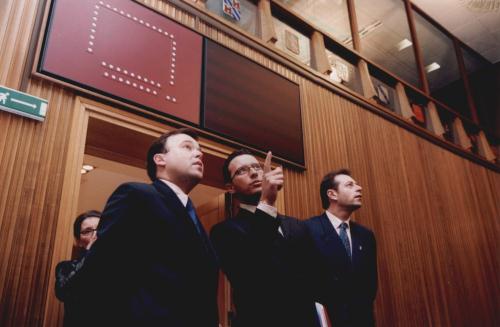 La visite à la salle du Conseil