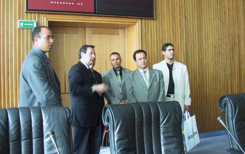 La visite à la salle du Conseil