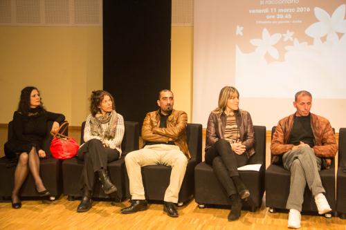 Israéliens et Palestiniens avec la Conseillère secrétaire Chantal Certan