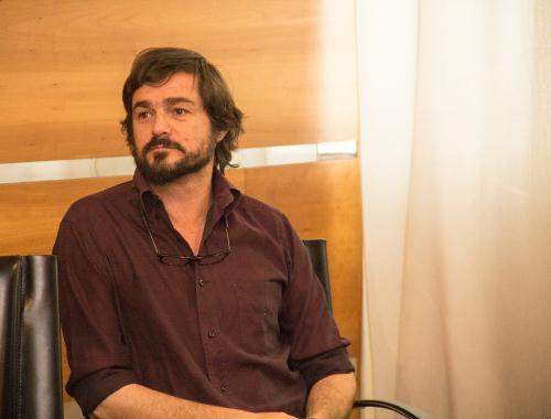 Luca Bich, directeur artistique de l'évènement avec Luisa Montrosset