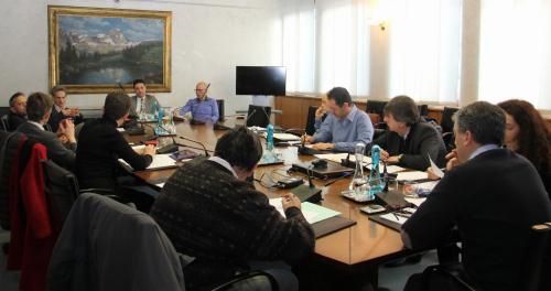 La réunion présidée par le Conseiller Luigi Bertschy