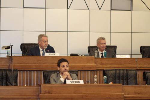 Les Présidents Andrea Rosset, Laurent Viérin et Roberto Bizzo