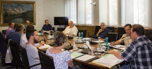 La réunione présidée par le Conseiller Alessandro Nogara