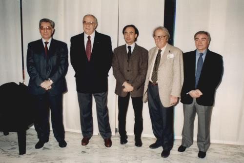 Les membres du Comité, à partir de gauche, D. Amedeo, G. Torrione, F. Truc, E. Bertolini, R. Patacchini