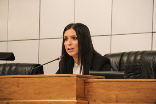 L'intervention de la Présidente du Conseil de la Vallée, Emily Rini