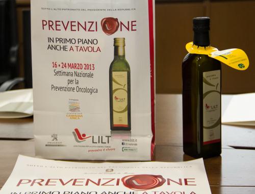 L'huile d'olive extra-vierge, symbole historique de la Semaine nationale de prévention oncologique de la Lilt