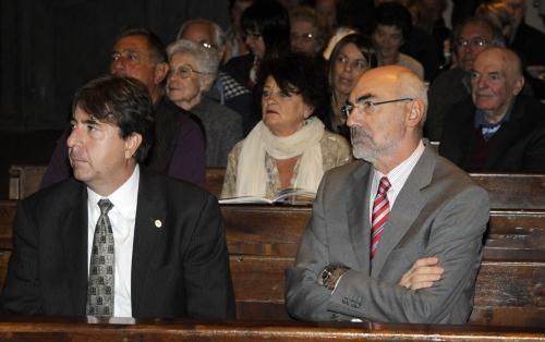 Le Vice-Président André Lanièce et le Conseiller Gianni Rigo