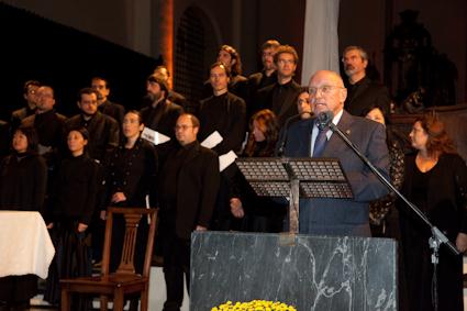 Le Président Alberto Cerise presente l'événement