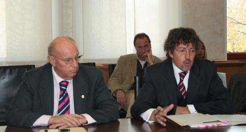 Le Président du Conseil avec le Président du CoReCom, l'avocat Corrado Bellora
