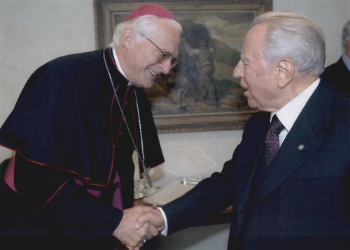 La rencontre avec Monseigneur Giuseppe Anfossi, Evêque d'Aoste