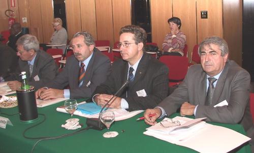 A partir de gauche: les Conseillers régionaux Giulio Fiou, Dario Comé, Marco Viérin et Marco Fey