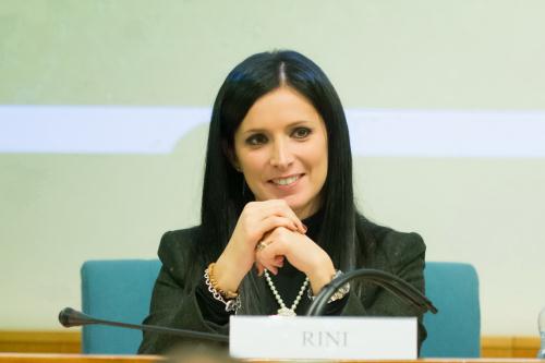 Le Président du Conseil Emily Rini