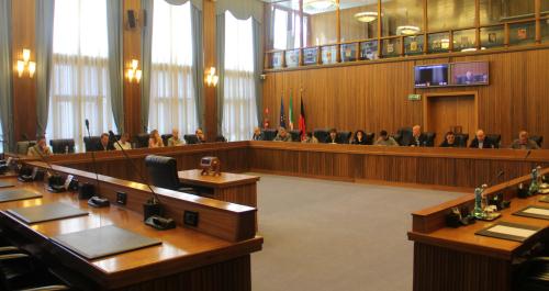 Les Commissions réunies dans la Salle du Conseil
