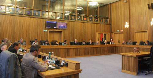 Les Commissions réunies dans la Salle du Conseil