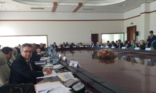 La Section de la Vallée d'Aoste représentée par le Viceprésident du Conseil régional, Marco Viérin, à la réunion du Bureau de l'APF