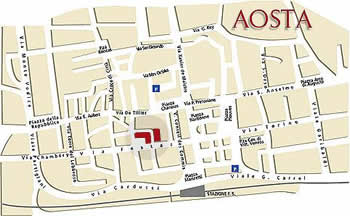 Detail du plan d'Aoste
