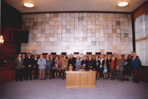 Foto ricordo nell'Aula consiliare