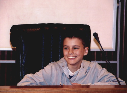 Un souriant étudiant de l'école de Variney