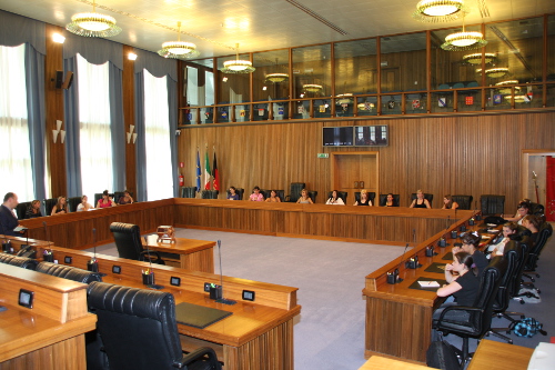 8 septembre 2011 - La Salle du Conseil lors d'une nouvelle visite du Lycée privé du Guiers - Val d'Ainan de la commune française de Pont de Beauvoisin (Isère)